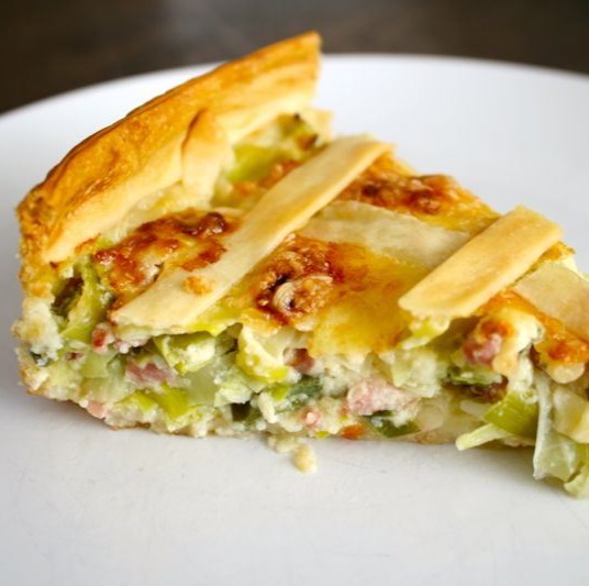 Mini-quiche met prei en spekjes